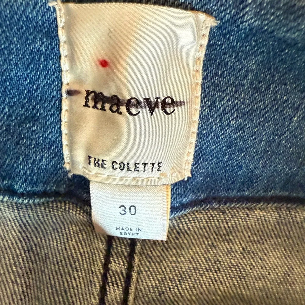 THE COLETTE DENIM CROPPED WIDE-LEG JEANS BY MAEVE Anthropologie NWT Size 30 - Picture 10 of 12